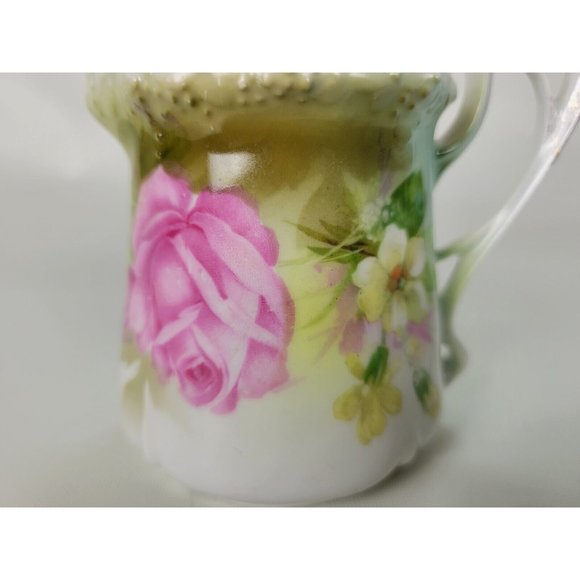 Vintage RS Germany Floral Creamer Roses Tillowitz - Picture 3 of 7